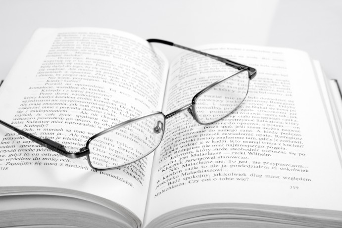 Glasses On A Book