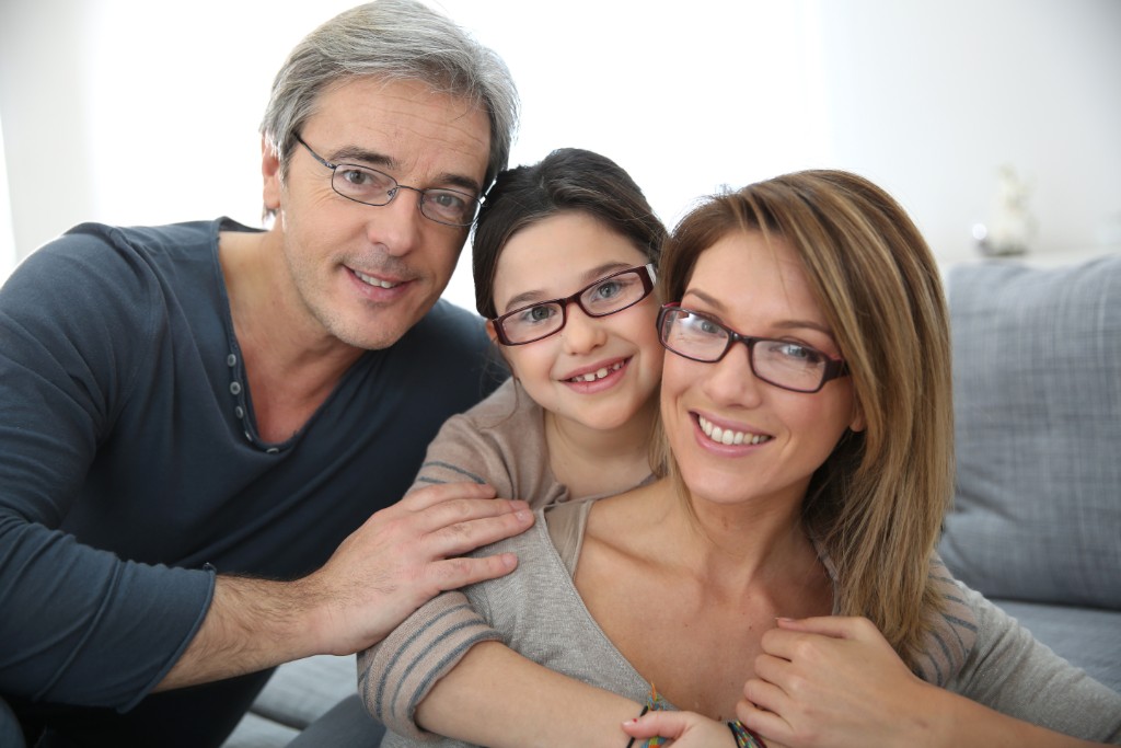 Family Poses Wearing Glasses